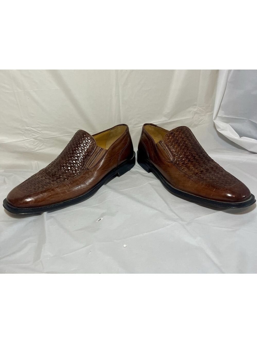 Johnston & Murphy Driver Woven Slip On Loafer size 8 M Brown - Picture 8 of 15
